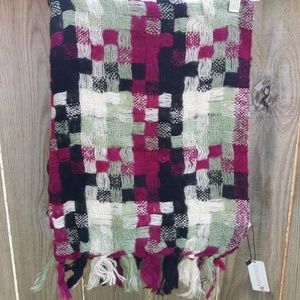 NWT Multi Colored Checkered Scarf